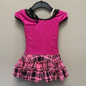 Dance tutu — Curtain call Pink and black Dance costume SZ Child Small